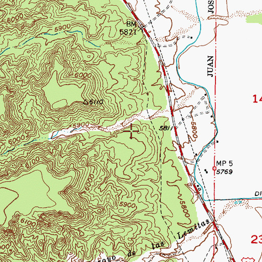 Topographic Map of RG-15335 Water Well, NM