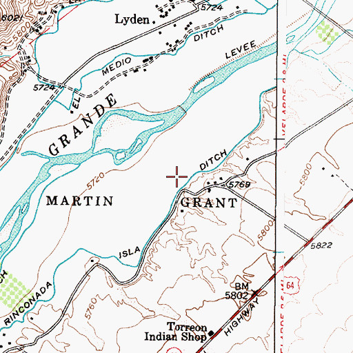 Topographic Map of RG-19131 Water Well, NM