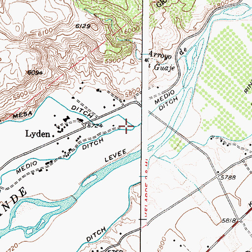 Topographic Map of RG-10052 Water Well, NM