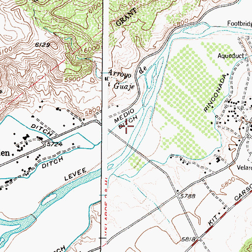 Topographic Map of RG- 19039 Water Well, NM