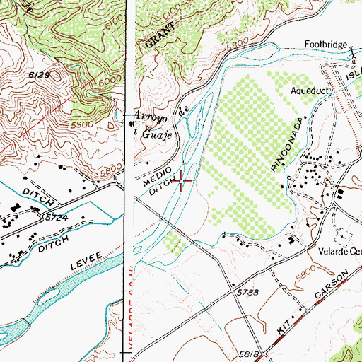 Topographic Map of RG-18608 Water Well, NM