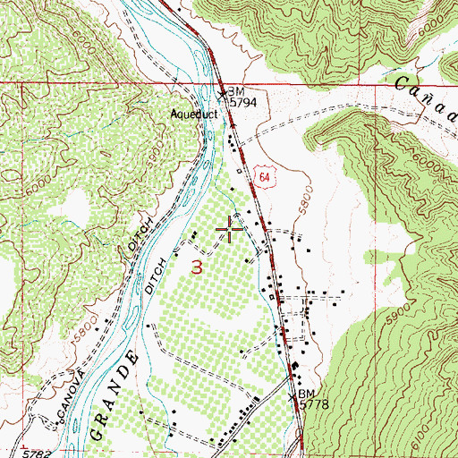 Topographic Map of RG-27420 Water Well, NM