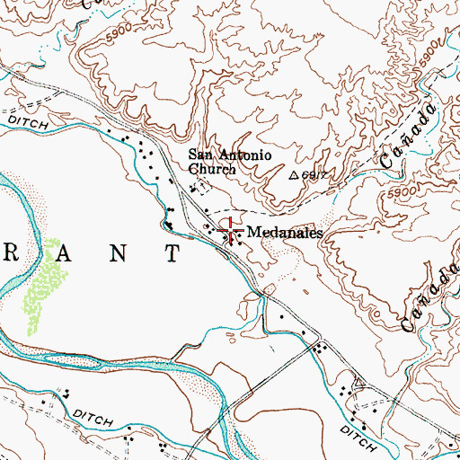 Topographic Map of RG-28313 Water Well, NM