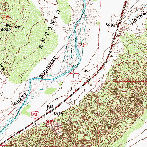 Topographic Map of RG-32076 Water Well, NM