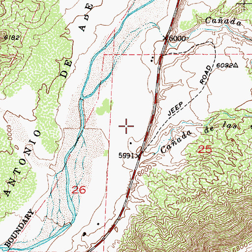 Topographic Map of RG-9894 Water Well, NM