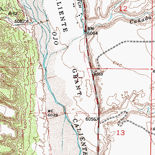 Topographic Map of RG-22670 Water Well, NM