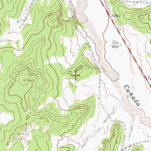 Topographic Map of Lindberg Velard Water Well, NM