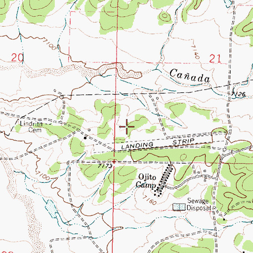 Topographic Map of Ojito 4 Water Well, NM