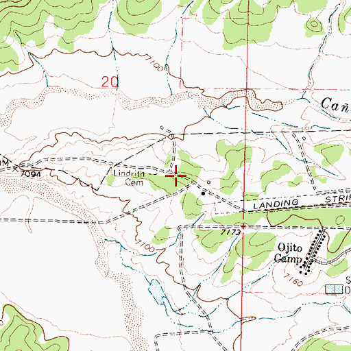Topographic Map of Ojito 3 Water Well, NM