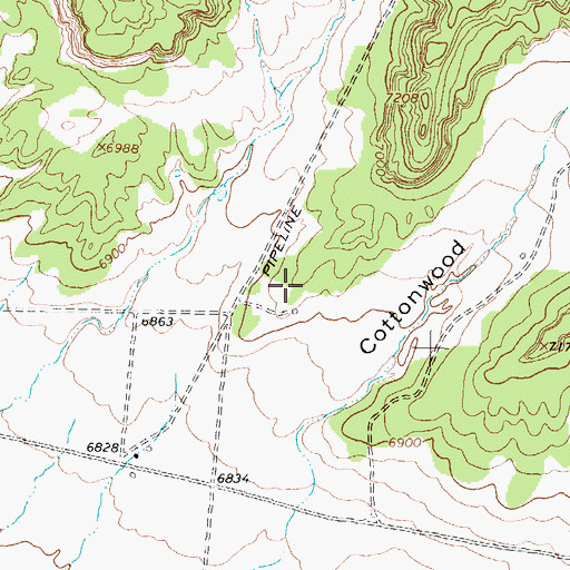 Topographic Map of Mary Becenti Water Well, NM