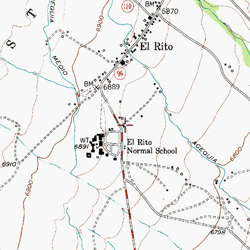Topographic Map of RG-15700 Water Well, NM