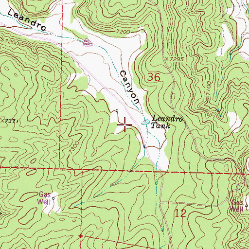 Topographic Map of GB-2 Water Well, NM