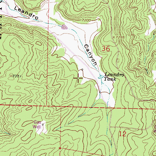 Topographic Map of GB-1 Water Well, NM