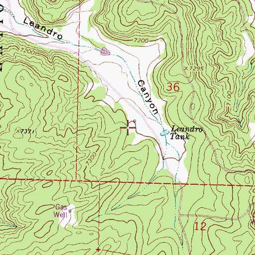 Topographic Map of GB-3 Water Well, NM