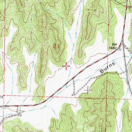 Topographic Map of Barbara Gonzalez Water Well, NM