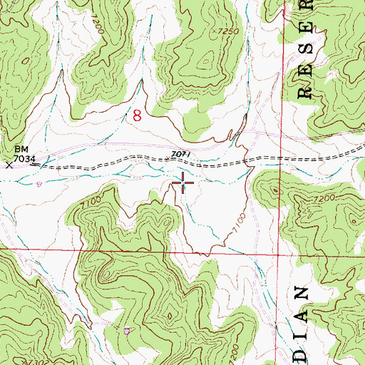 Topographic Map of Farm C-142 Water Well, NM
