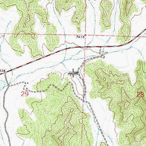 Topographic Map of Avelino Velarde Water Well, NM