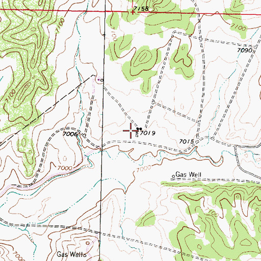 Topographic Map of Five Tanks Water Well, NM