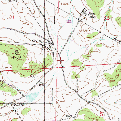 Topographic Map of Lowry 3 Water Well, NM