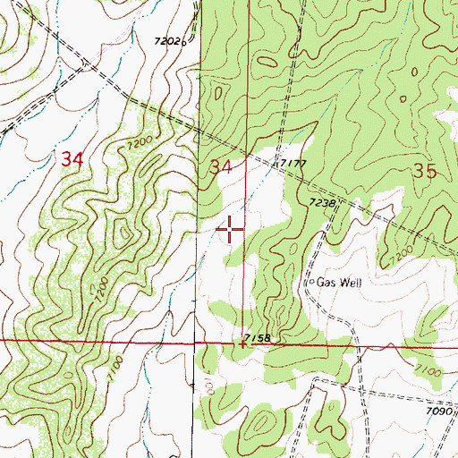 Topographic Map of Edward Velarde Water Well, NM