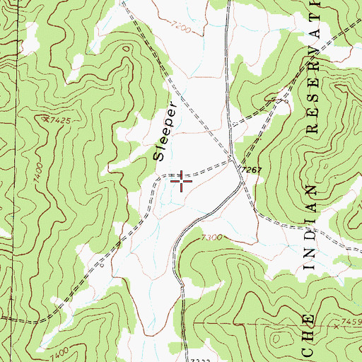 Topographic Map of Sleeper Lake WM 2 Water Well, NM