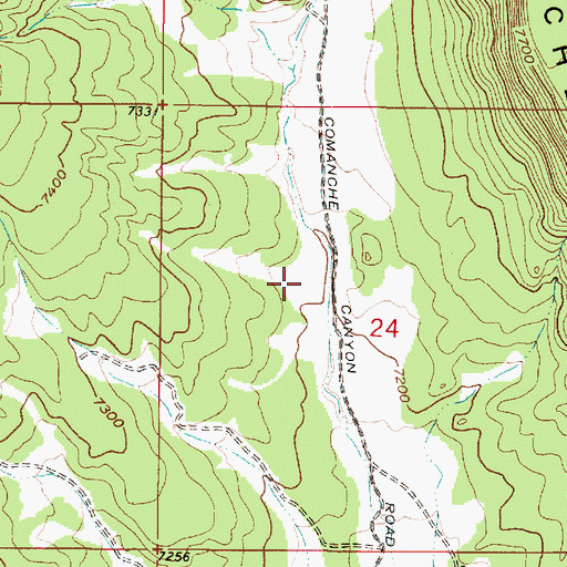 Topographic Map of Comanche Water Well, NM