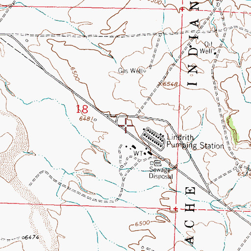 Topographic Map of Lindrith 1 Water Well, NM