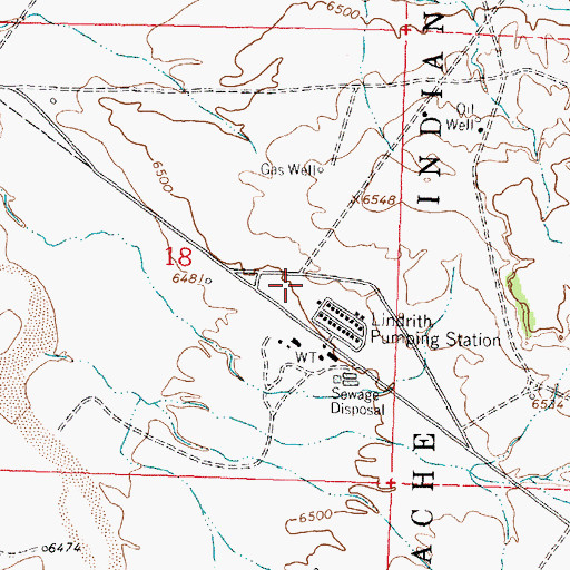 Topographic Map of Lindrith 2 Water Well, NM