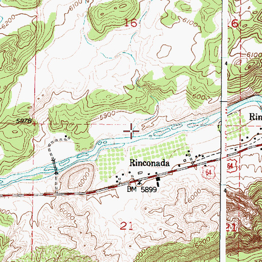 Topographic Map of RG-27001 Water Well, NM