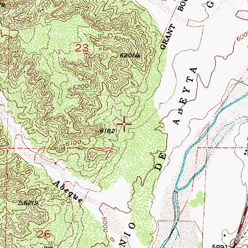 Topographic Map of RG-25763 Water Well, NM
