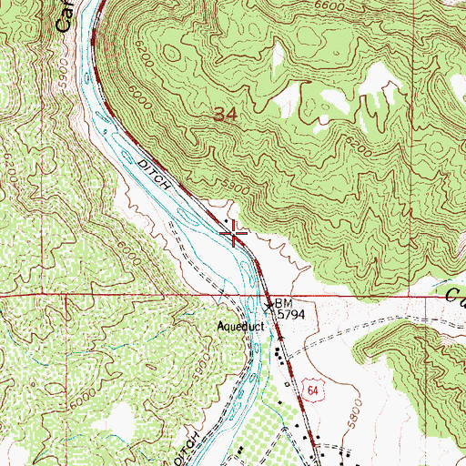 Topographic Map of RG-4751 Water Well, NM
