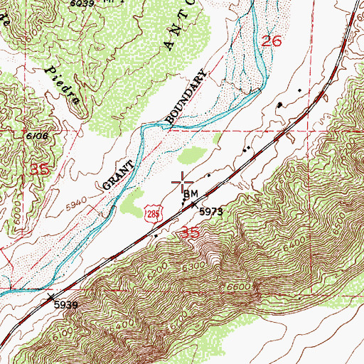 Topographic Map of RG-7879 Water Well, NM