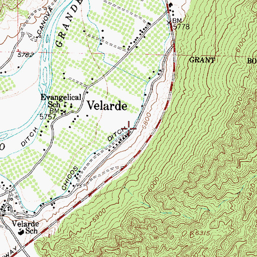 Topographic Map of RG-20032 Water Well, NM