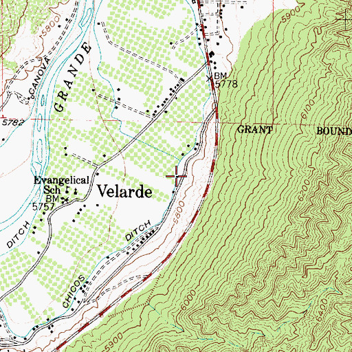 Topographic Map of RG-7813 Water Well, NM