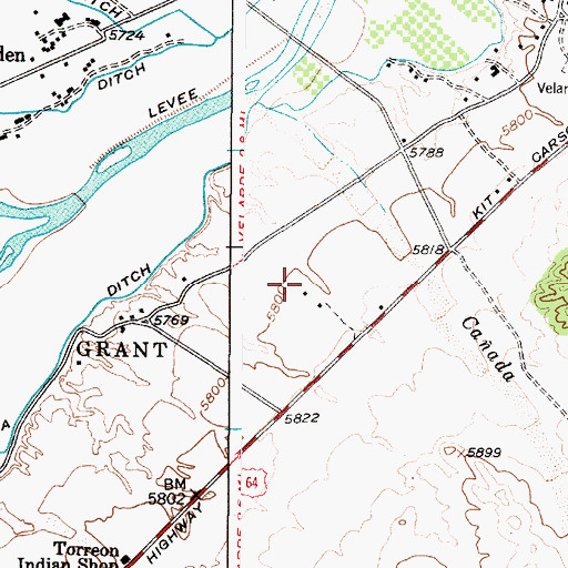 Topographic Map of RG-17570 Water Well, NM