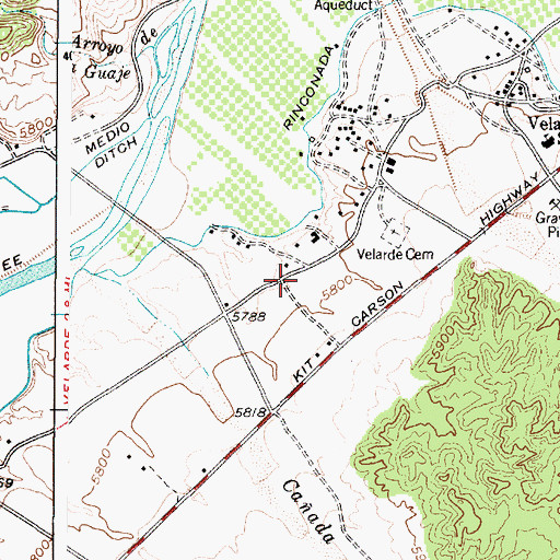 Topographic Map of RG-16782 Water Well, NM