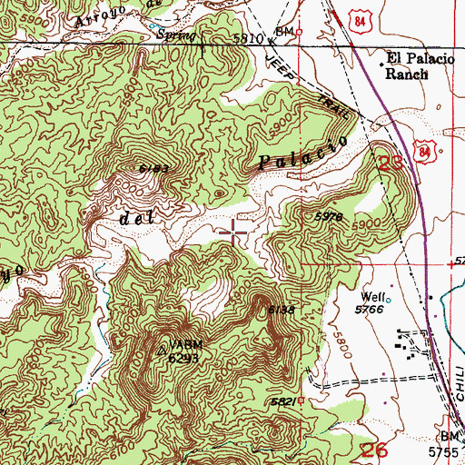 Topographic Map of RG-29007 Water Well, NM