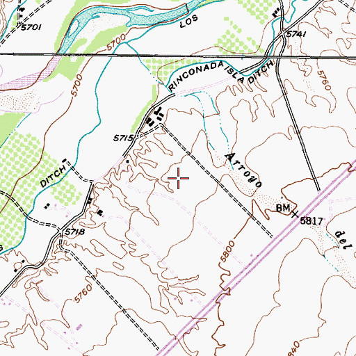 Topographic Map of RG-13395 Water Well, NM
