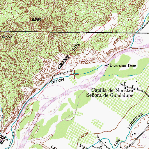 Topographic Map of RG-18607 Water Well, NM