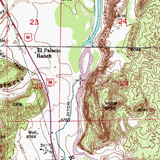 Topographic Map of RG-15798 Water Well, NM
