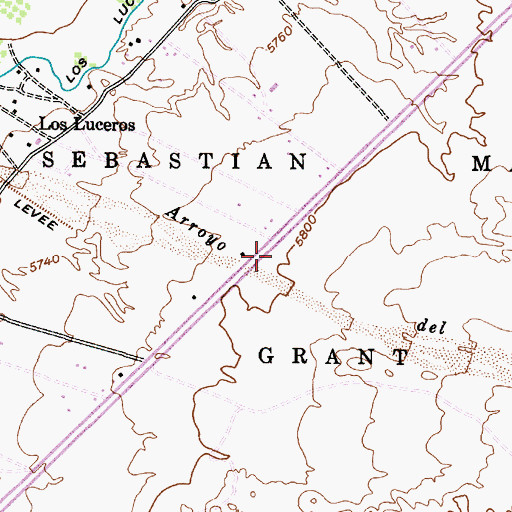 Topographic Map of RG-4130 Water Well, NM