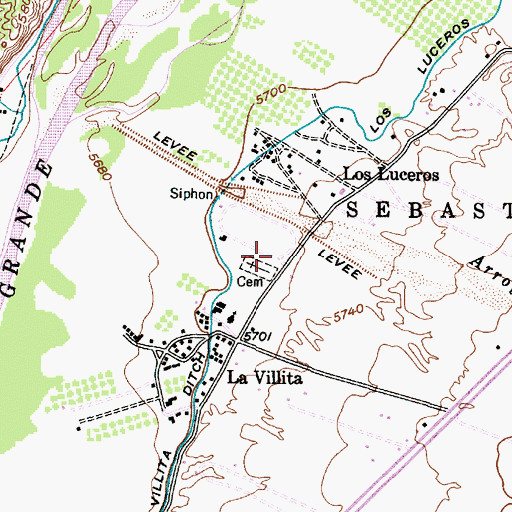 Topographic Map of RG-18840 Water Well, NM