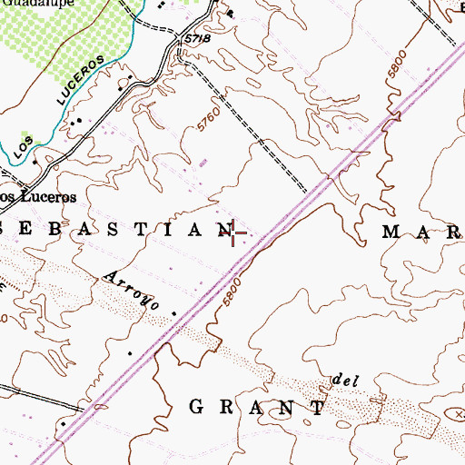 Topographic Map of RG-1787 Water Well, NM