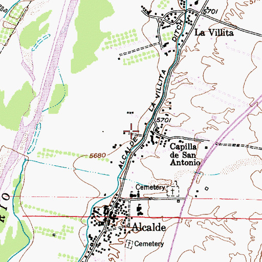 Topographic Map of RG-18740 Water Well, NM