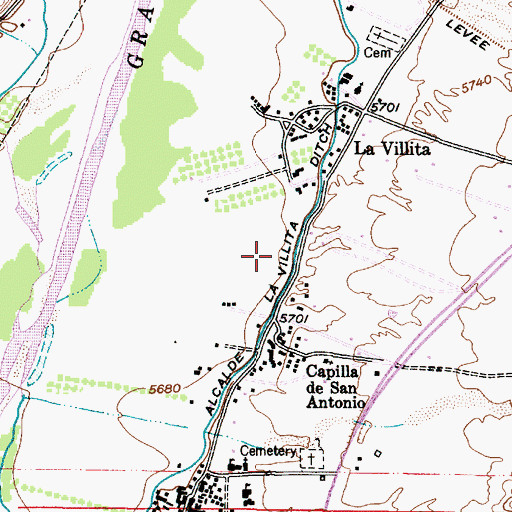 Topographic Map of RG-858 Water Well, NM