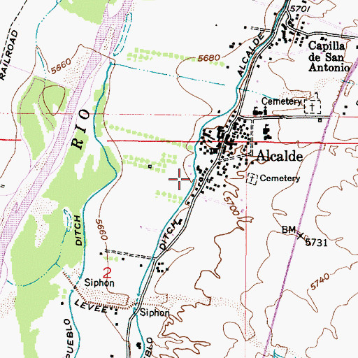 Topographic Map of RG-13372 Water Well, NM