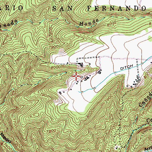 Topographic Map of RG-16703 Water Well, NM