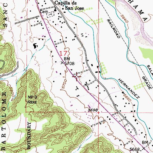 Topographic Map of RG-16299 Water Well, NM