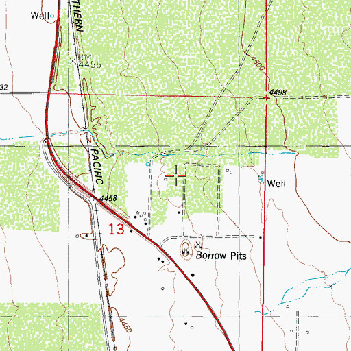 Topographic Map of 10017 Water Well, NM