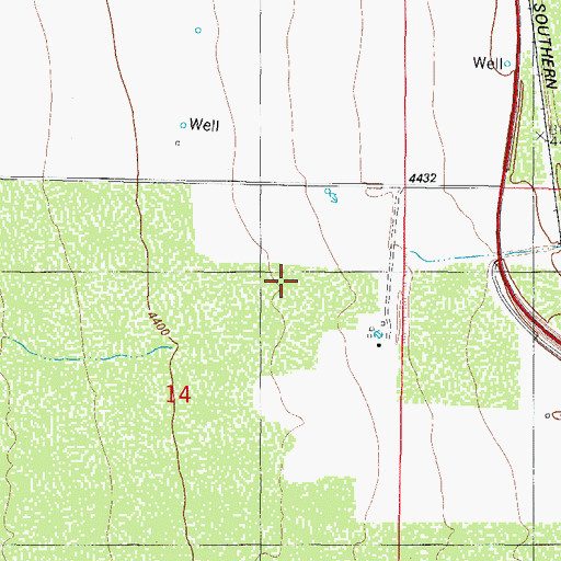 Topographic Map of 10314 Water Well, NM